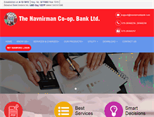 Tablet Screenshot of navnirmanbank.com